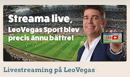 streama fotboll hos leovegas