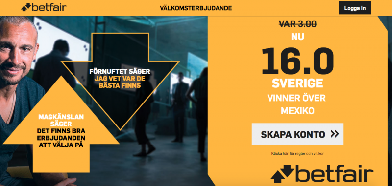 sverige odds