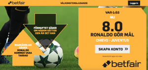 ronaldo odds