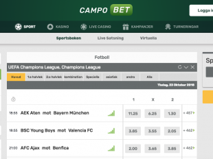 odds bonus hos campobet
