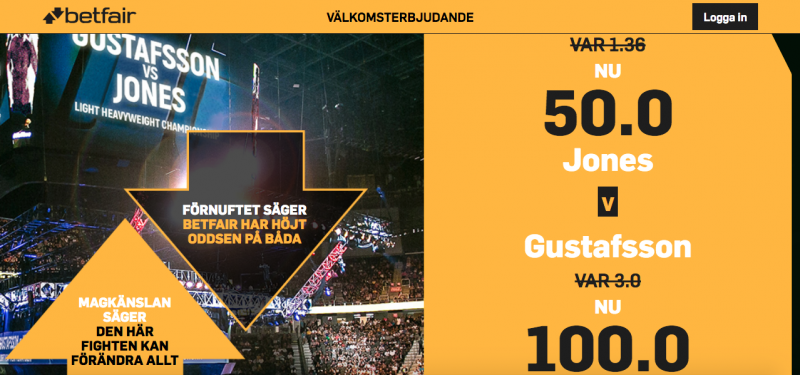 odds boost jones gustafsson