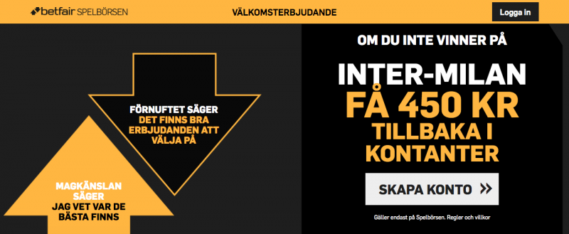 erbjudande riskfritt spel