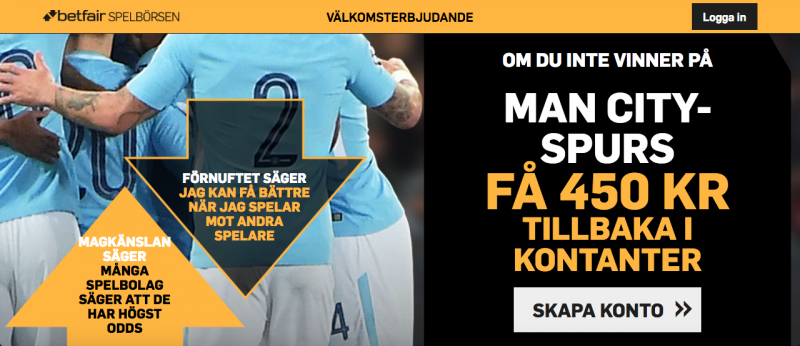 riskfritt spel city tottenham