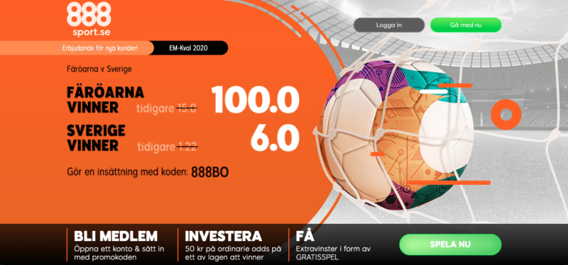 sverige faroarna odds