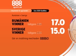 sverige rumanien oddsboost