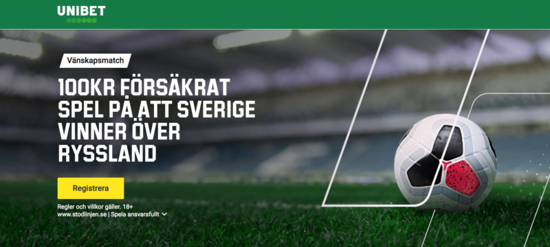 Unibet kampanj sverige ryssland