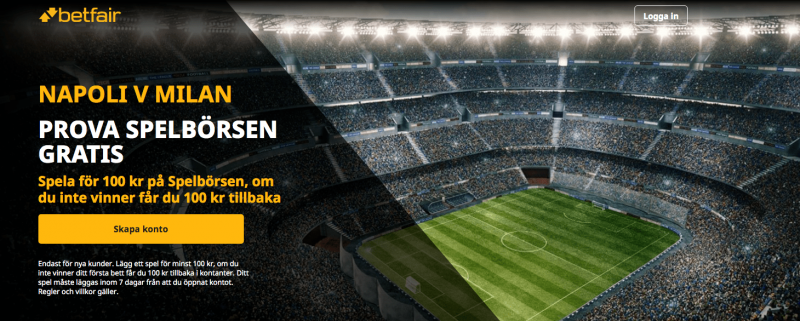 napoli milan riskfritt betfair
