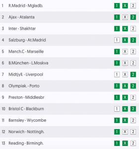 europatipset vecka 50