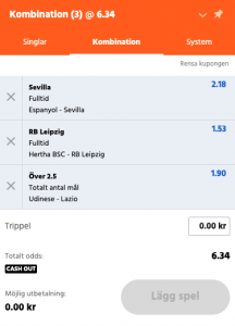 expekt trippel odds