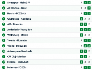 europatipset vecka 34