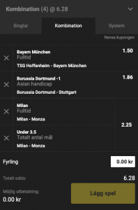 odds unibet
