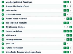 spelförslag och tips europatipset