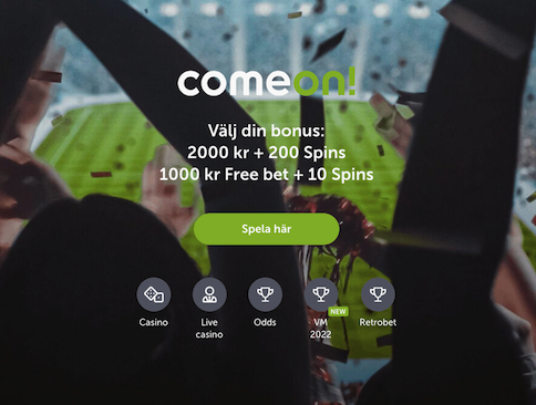 VM 2022 bonus ComeOn