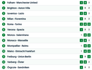 europatipset vecka 45