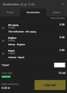 dagens trippel 5 november