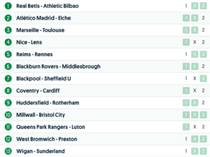 europatipset ligafotboll vecka 52