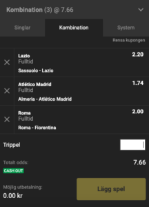 speltips dagens trippel 15 januari