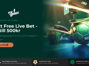 mr green välkomstbonus 2023