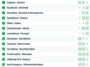 europatipset 26 mars EM-kval