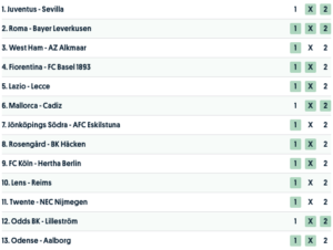 europatipset vecka 19 tips