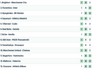 europatipset vecka 21 tips
