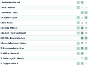 europatipset tips vecka 21