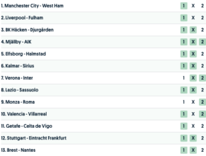 europatipset vecka 18 tips