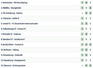 europatipset 30 juli spelförslag