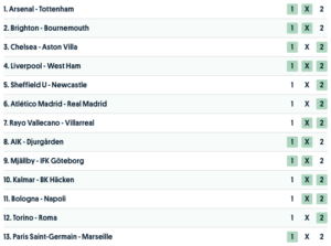europatipset spelförslag 24 september