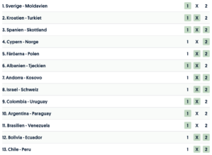 europatipset vecka 41