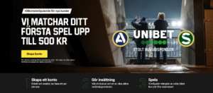 ny välkomstbonus hos unibet 500 kr gratisspel