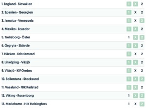 europatipset 30 juni spelförslag