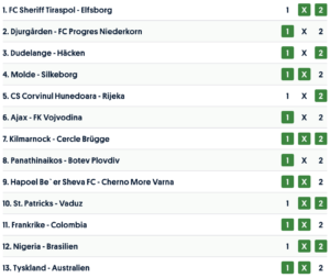 allt inför europatipset 25 juli
