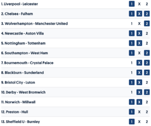 stryktipset boxing day 26 december 2024
