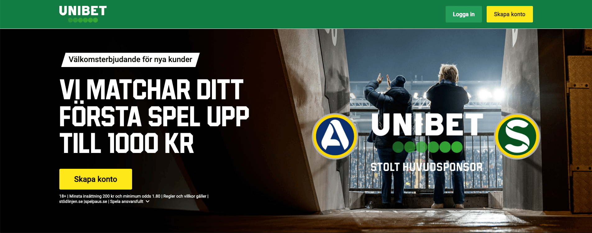 bonus allsvenskan unibet