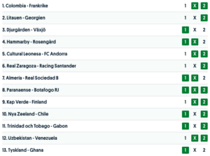 europatipset 29 mars