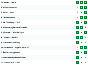 europatipset analys 26 april