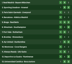 europatipset vecka 15